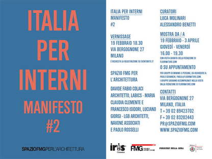 Exposición SpazioFMG Italia per Interni. Manifesto #2
