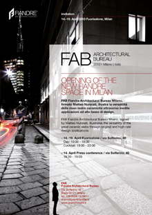 FAB Architectural Bureau, Milán, Fuorisalone 2015
