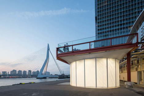 TomDavid Architects Pop Up Luggage Space Róterdam
