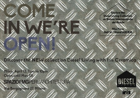 Diesel Living e Iris Ceramica en la Design Week de Milán

