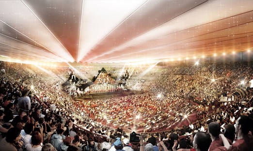 gmp y sbp La nueva cubierta de la Arena di Verona
