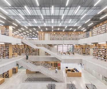 KAAN Architecten Utopia Biblioteca Academia de las Artes Escénicas en Aalst Bélgica
