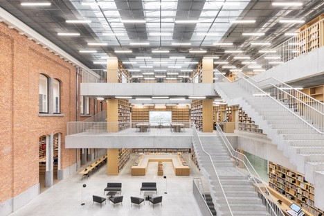 KAAN Architecten Utopia Biblioteca Academia de las Artes Escénicas en Aalst Bélgica
