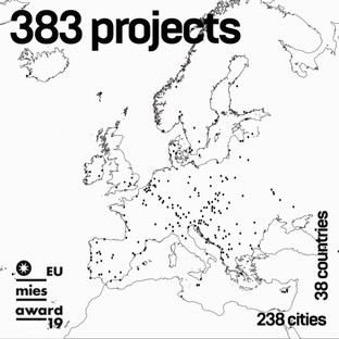 383 obras arquitectónicas para el EUmiesaward 2019
