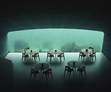 Under el restaurante bajo el mar de Snøhetta
