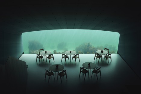 Under el restaurante bajo el mar de Snøhetta
