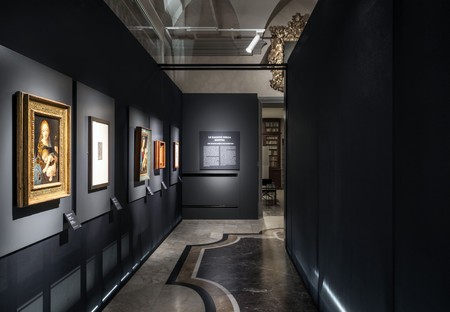 Migliore+Servetto architects instalación exposición Leonardo e la Madonna Litta Milán
