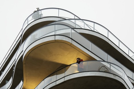 Christophe Rousselle Architecte Courbes edificios residenciales en Colombes Francia
