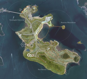 UNStudio un masterplan sostenible para Gyeongdo Island South Korea 
