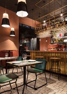 Vudafieri-Saverino Partners RØST interiorismo para un restaurante en Milán
