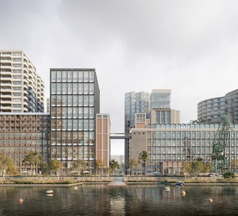 Powerhouse Company con SHoP Architects, Office Winhov, Mecanoo y Crimson para el nuevo masterplan de Rijnhaven Rotterdam
