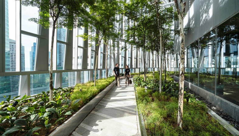 KPF rascacielos 18 Robinson Terrazas verdes sobre la ciudad de Singapur
