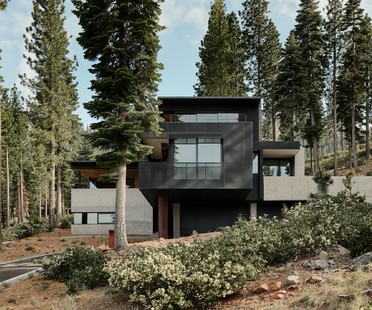 Faulkner Architects, Lookout House, una casa minimalista en la Sierra Nevada
