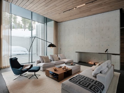 Faulkner Architects, Lookout House, una casa minimalista en la Sierra Nevada
