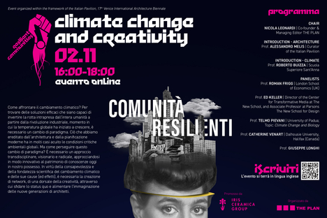 Los temas de COP26 en Comunità Resilienti - Bienal de Venecia
