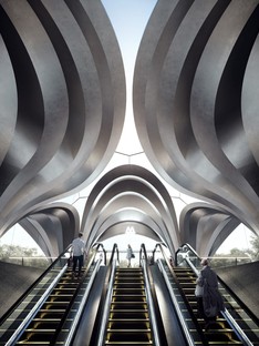 Zaha Hadid Architects nuevas estaciones del metro de Dnipró
