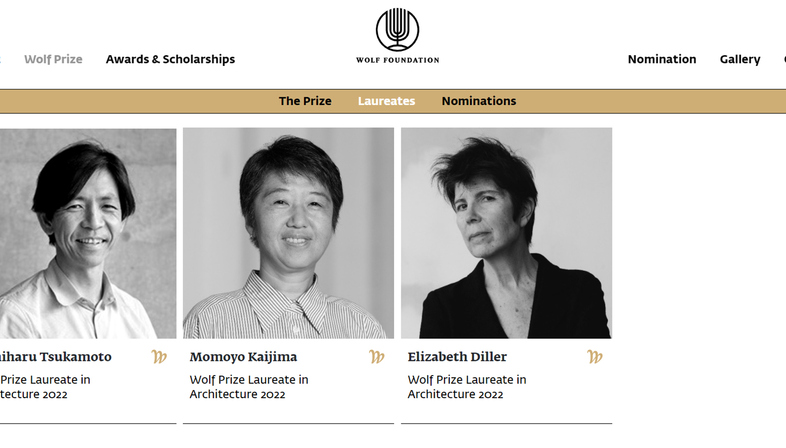 Tres ganadores de The Wolf Prize Architecture 2022

