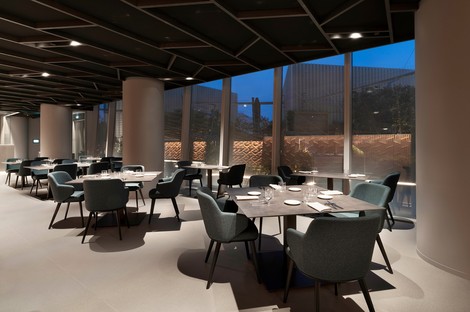 Andrea Maffei Architects Restaurante DAV en la Torre Allianz Milano
