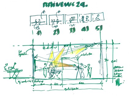 Renzo Piano y Alvisi Kirimoto Interiorismo Estudios de televisión de Rai News 24

