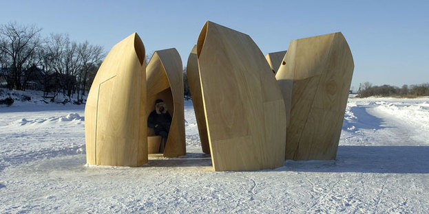 Patkau Architects: Winnipeg Skating Shelters
