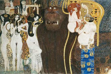 Gustav Klimt, Detalle del Friso de Beethoven, 1901-1902
