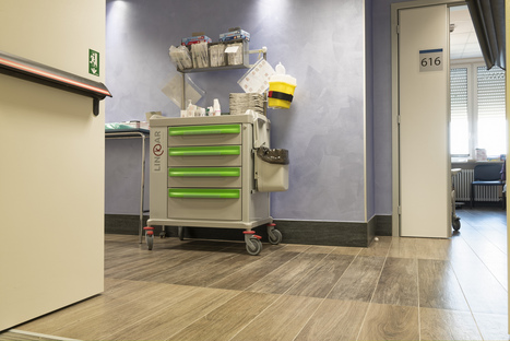 Recualificación de la unidad de hospitalización, Hospital Bufalini en Cesena
