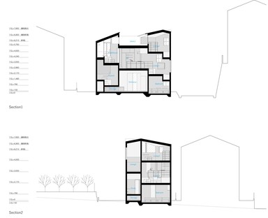 Tato Architects: Functional cave, casa en espiral en Takatsuki
