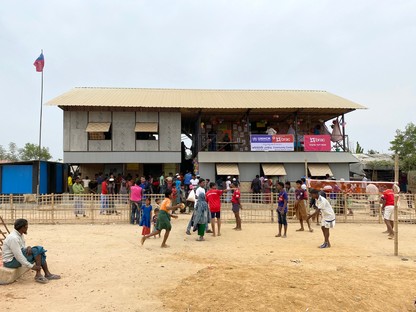 Espacios comunitarios para refugiados rohinyás, en Ukhia - Teknaf, Bangladés
