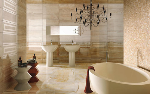 El baño ideal con las superficies de gres porcelánico
