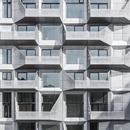 Apartamentos en el silo con fachada de acero galvanizado, por Cobe architects

