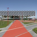 Vigas Vierendeel para la Adidas Arena, por Behnisch Architekten.
