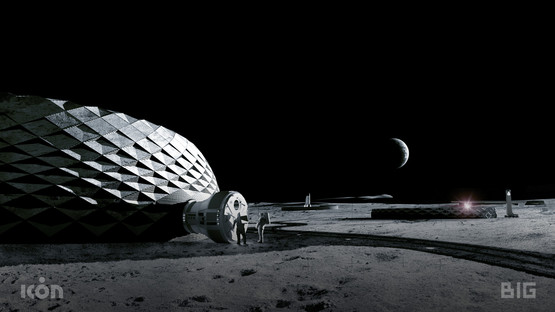 Edificios que se imprimen en 3d para vivir en la Luna, por BIG, ICON y SEArch+
